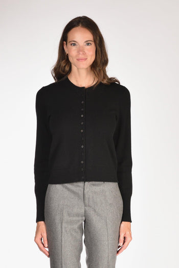Maglia Cardigan Nero Donna - 2