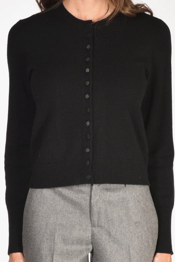 Maglia Cardigan Nero Donna - 3