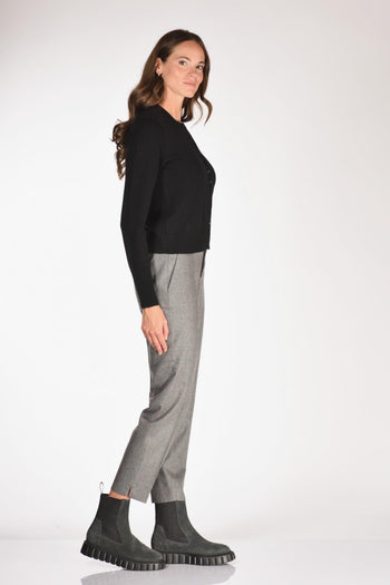 Maglia Cardigan Nero Donna - 4