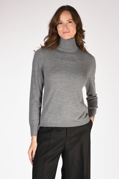 Maglia Collo Alto Grigio Donna