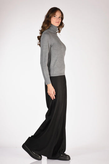 Maglia Collo Alto Grigio Donna - 4