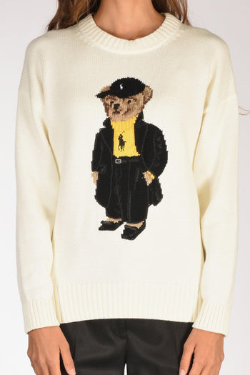 Maglia Orsetto Bianco Donna - 3