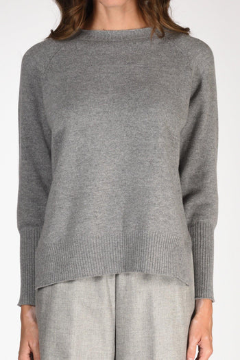 Maglia Girocollo Grigio Donna - 3