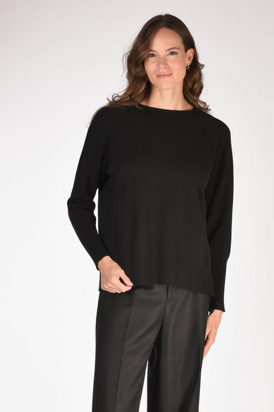 Maglia Girocollo Nero Donna