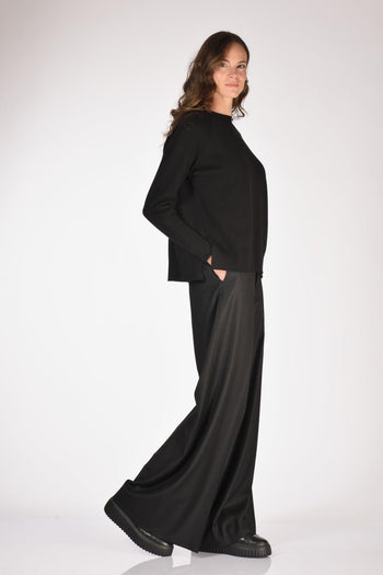 Maglia Girocollo Nero Donna - 4