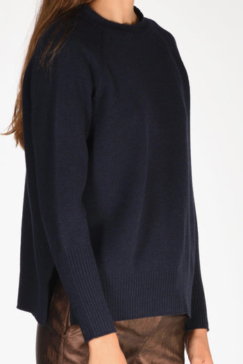 Maglia Girocollo Blu Donna - 3