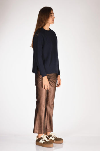 Maglia Girocollo Blu Donna - 4