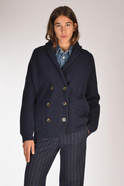 Maglia Cardigan Blu Donna
