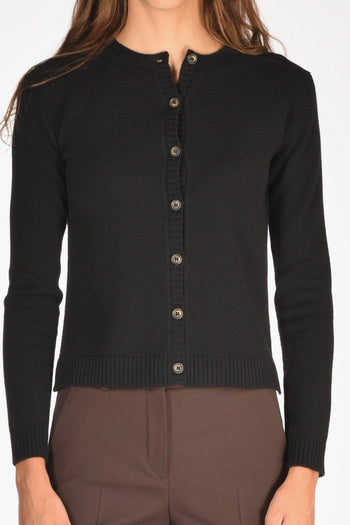 Maglia Cardigan Nero Donna - 3