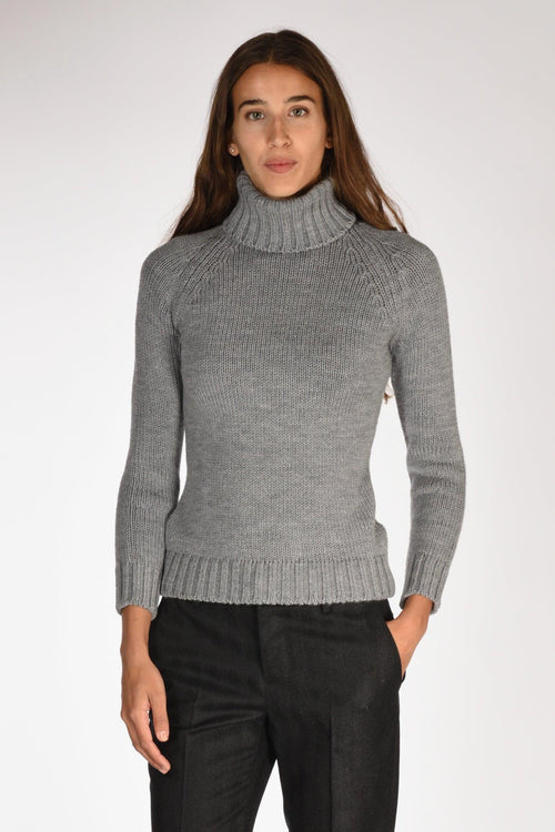 Maglia Collo Alto Grigio Donna