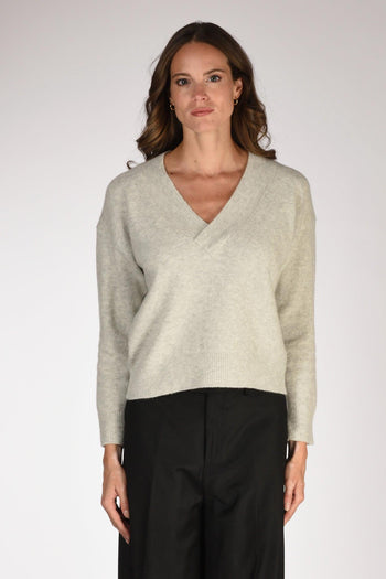 Maglia V Grigio Donna - 2