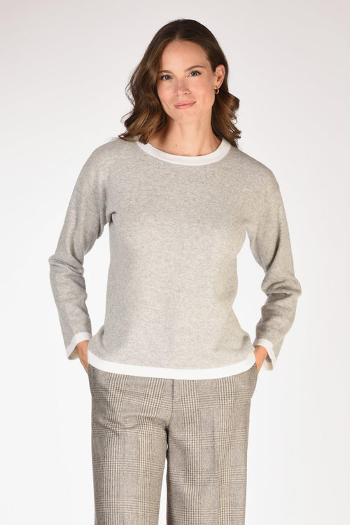 Maglia Girocollo Grigio Donna