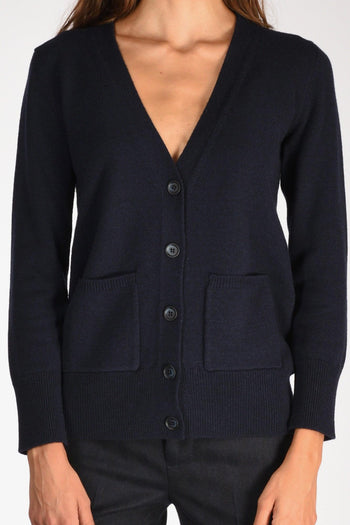 Maglia Cardigan Blu Donna - 3
