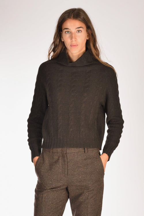 Maglia Cratere Marrone Donna