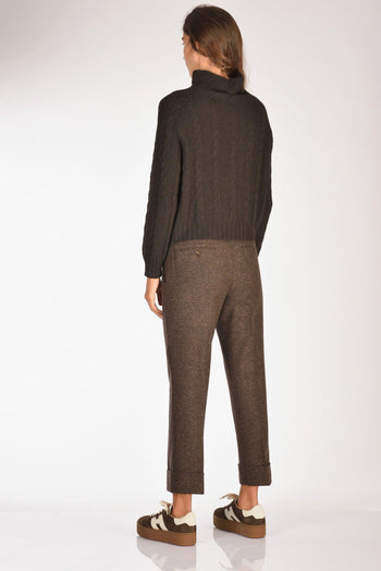 Maglia Cratere Marrone Donna - 5