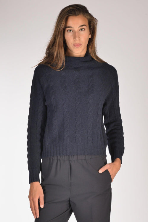 Maglia Cratere Blu Donna