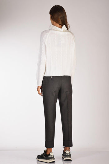 Maglia Cratere Bianco Donna - 5