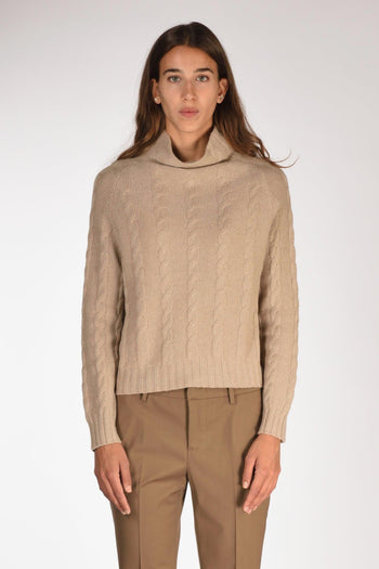 Maglia Cratere Beige Donna - 2