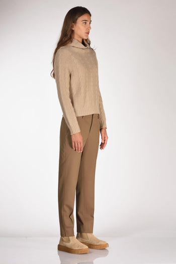 Maglia Cratere Beige Donna - 4