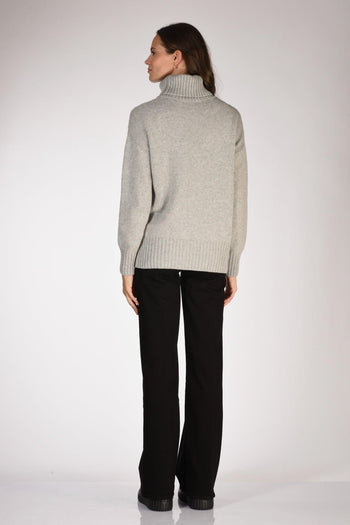 Maglia Collo Alto Grigio Donna - 5