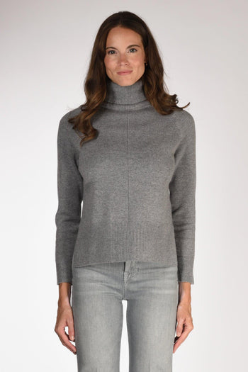 Maglia Collo Alto Grigio Donna - 2