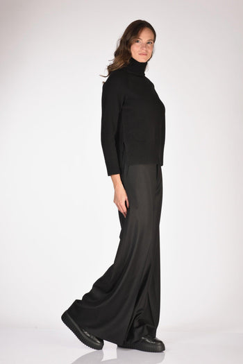 Maglia Collo Alto Nero Donna - 4