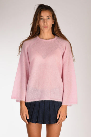 Maglia Mohair Rosa Donna - 2