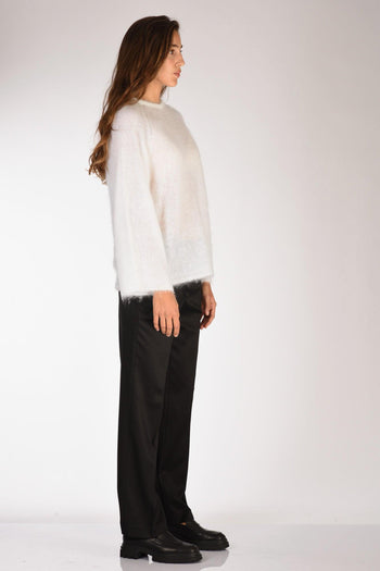 Maglia Mohair Bianco Donna - 4