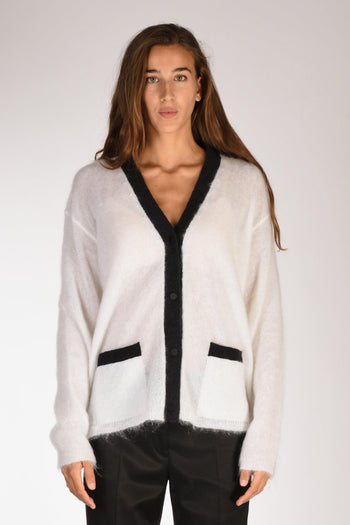Maglia Mohair Bianco/nero Donna - 2