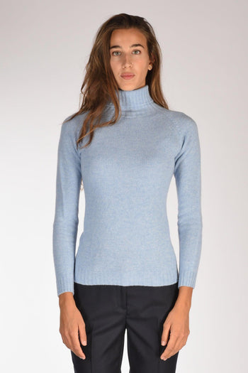 Collo Alto Azzurro Donna - 2