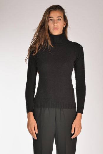 Collo Alto Nero Donna - 2