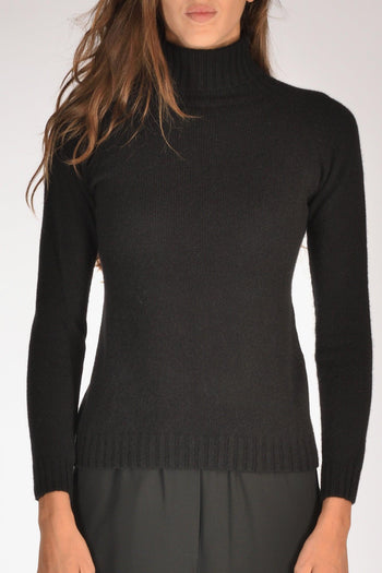 Collo Alto Nero Donna - 3