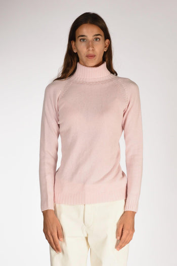 Collo Alto Rosa Chiaro Donna - 2