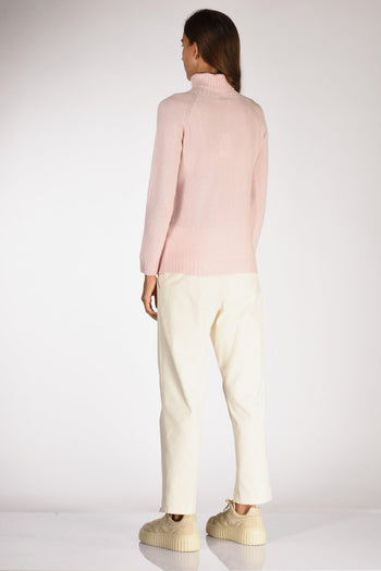 Collo Alto Rosa Chiaro Donna - 5