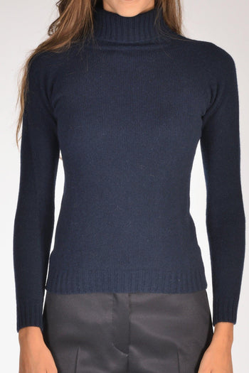 Collo Alto Blu Donna - 3