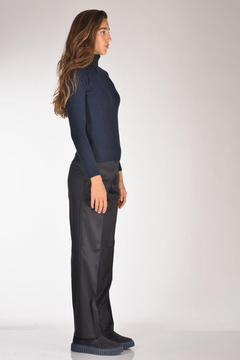 Collo Alto Blu Donna - 4