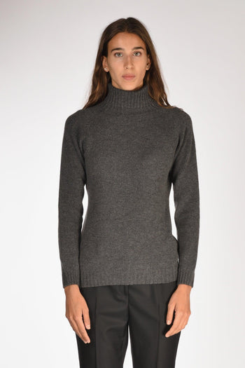Collo Alto Grigio Scuro Donna - 2