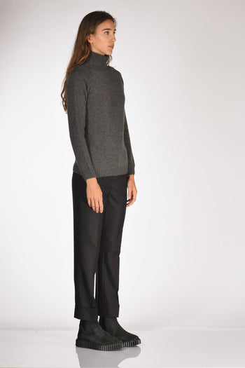 Collo Alto Grigio Scuro Donna - 4
