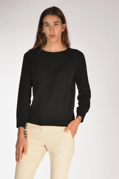 Maglia Girocollo Nero Donna