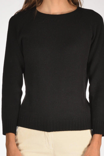 Maglia Girocollo Nero Donna - 3