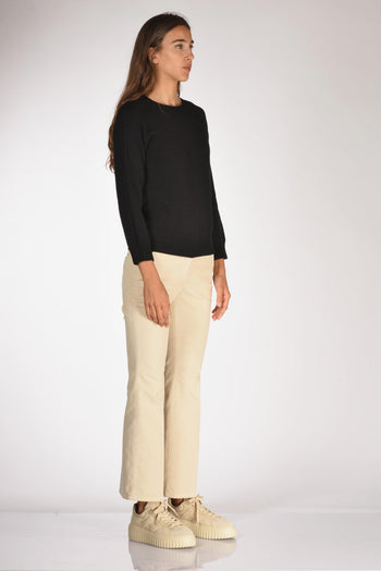 Maglia Girocollo Nero Donna - 4