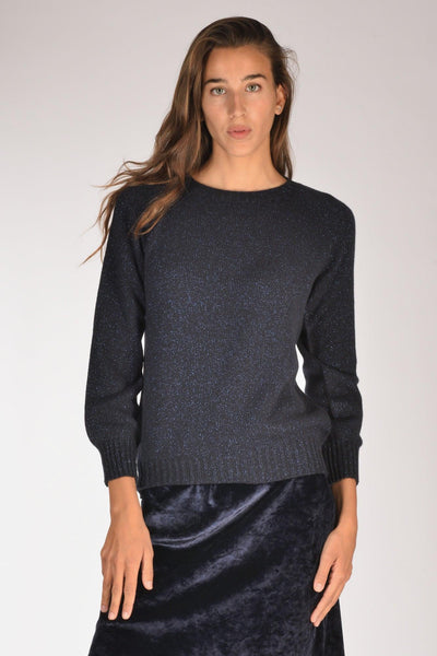 Maglia Girocollo Blu/bluette Donna