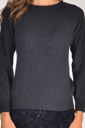 Maglia Giro Blu/bluette Donna - 3