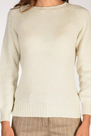 Maglia Giro Bianco/argento Donna - 3