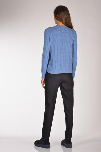 Girocollo Treccia Blu Chiaro Donna - 5