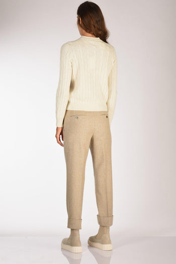 Girocollo Treccia Bianco Naturale Donna - 5