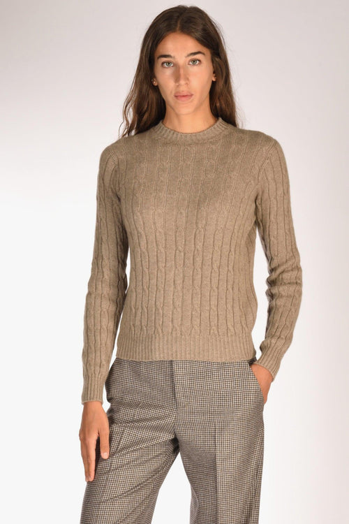 Girocollo Treccia Marrone Chiaro Donna