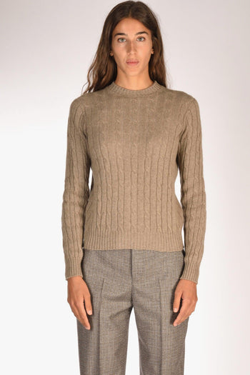 Girocollo Treccia Marrone Chiaro Donna - 2