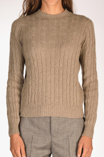 Girocollo Treccia Marrone Chiaro Donna - 3