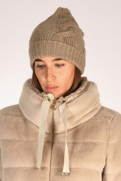 Cappello Treccia Marrone Chiaro Donna